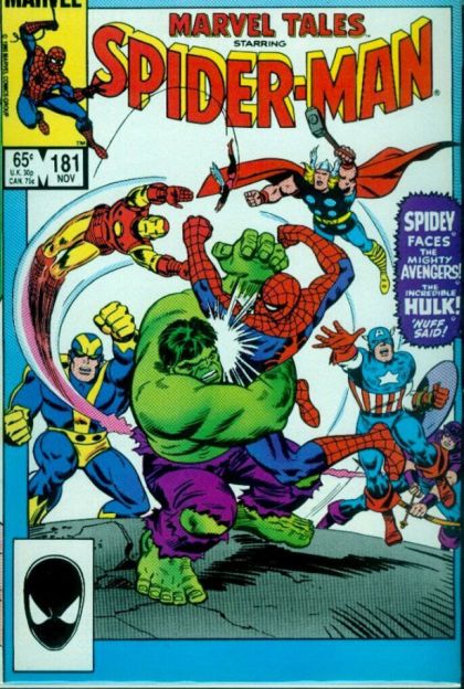 Marvel Tales, Vol. 2 ...To Become An Avenger! |  Issue#181A | Year:1985 | Series: Spider-Man | Pub: Marvel Comics | Direct Edition