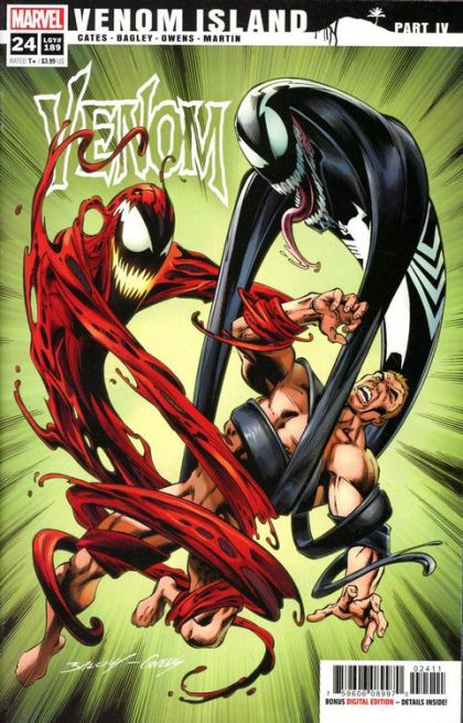 Venom, Vol. 4 Venom Island, Part 4 |  Issue#24A | Year:2020 | Series: Venom | Pub: Marvel Comics | Regular Mark Bagley Cover