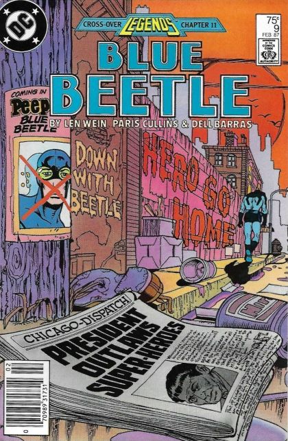 Blue Beetle, Vol. 7 (1986-1988) Legends - Chapter 11: Timepiece! |  Issue#9B | Year:1986 | Series: Blue Beetle |