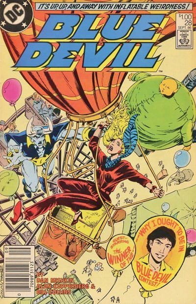 Blue Devil The Moon's A Balloon |  Issue#28C | Year:1986 | Series:  | Pub: DC Comics | Canadian Price Variant