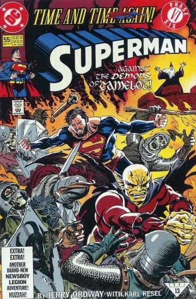 Superman, Vol. 2 Time and Time Again - Phase Six: Blaze of Glory |  Issue#55A | Year:1991 | Series: Superman | Pub: DC Comics |