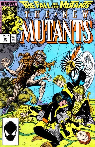 ( 1st app. Ani-Mator (Dr. Frederick Animus) ) New Mutants, Vol. 1 The Fall of the Mutants - Fang And Claw! |  Issue#59A | Year:1987 | Series: New Mutants | Pub: Marvel Comics