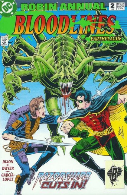 Robin Annual Bloodlines - Bloodlines: Earthplague, Looking Sharp |  Issue#2 | Year:1993 | Series: Robin | Pub: DC Comics