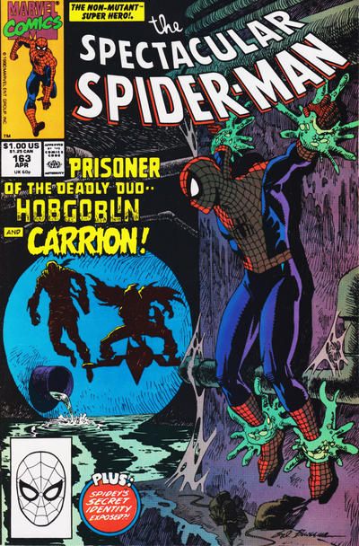 The Spectacular Spider-Man, Vol. 1 The Carron Cure |  Issue#163A | Year:1990 | Series: Spider-Man |
