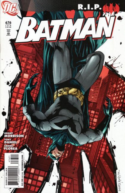 Batman, Vol. 1 Batman R.I.P. - Midnight In the House of Hurt |  Issue#676E | Year:2008 | Series: Batman | Pub: DC Comics | Incentive Tony Daniel Variant Cover