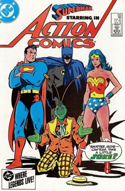 Action Comics, Vol. 1 The Wizard City Warrior / "$ellout" or "Manna From Mando" |  Issue#565A | Year:1984 | Series:  | Pub: DC Comics |