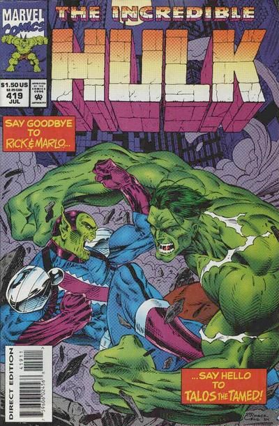 The Incredible Hulk, Vol. 1 The Last Waltz |  Issue#419A | Year:1994 | Series: Hulk |