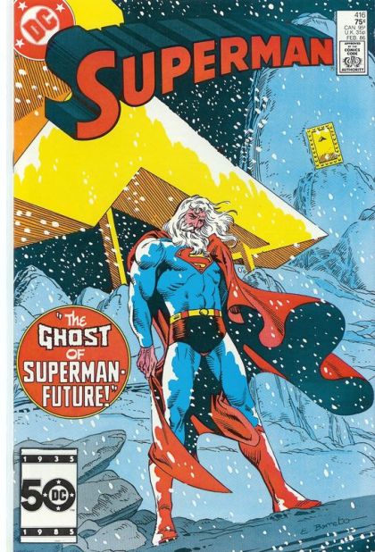 Superman, Vol. 1 The Einstein Connection!; The Ghost Of Superman Future! |  Issue#416A | Year:1985 | Series: Superman | Pub: DC Comics | Direct Edition