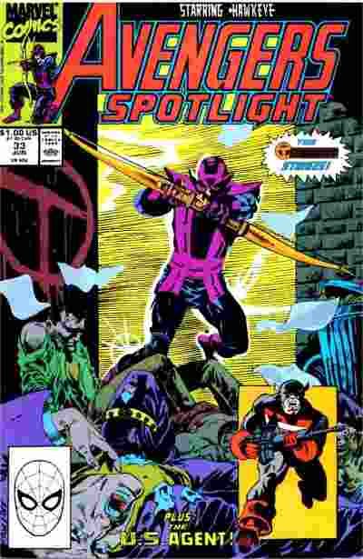 Avengers: Spotlight, Vol. 1 The Xenophobic Man, Part 3: Beliefs and Callings/Circle T Killings Continue |  Issue#33A | Year:1990 | Series: Avengers |