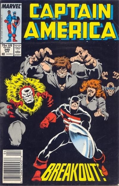 Captain America, Vol. 1 Breakout |  Issue#340B | Year:1988 | Series: Captain America | Pub: Marvel Comics |