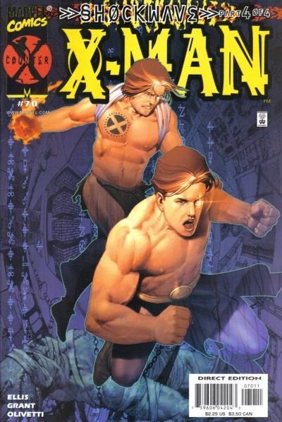 X-Man Shockwave, Shockwave The Infinities Of Evil, Part 4 |  Issue#70 | Year:2000 | Series: X-Men | Pub: Marvel Comics