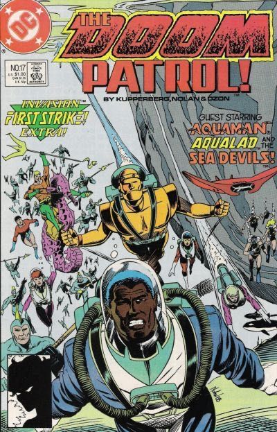 Doom Patrol, Vol. 2 Invasion - From Gil'Dishpan... With Doom! |  Issue#17A | Year:1988 | Series: Doom Patrol |