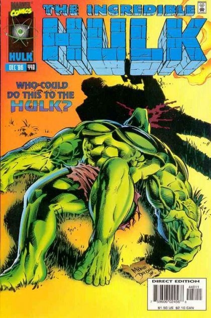 The Incredible Hulk, Vol. 1 Line In The Sand |  Issue#448A | Year:1996 | Series: Hulk | Pub: Marvel Comics | Direct Edition