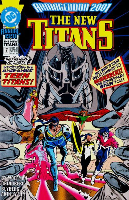 New Titans Annual Armageddon 2001 - 2001: A Titans Odyssey |  Issue#7 | Year:1991 | Series: Teen Titans | Pub: DC Comics