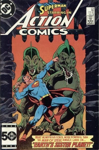 Action Comics, Vol. 1 Earth's Sister Planet! / The Monumental Menace of Metropolis! |  Issue