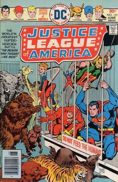 Justice League of America, Vol. 1 The Beasts Who Thought Like Men |  Issue#131 | Year:1976 | Series: Justice League | Pub: DC Comics |