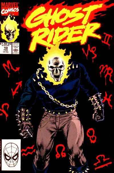 Ghost Rider, Vol. 2 Stars of Blood |  Issue#10A | Year:1990 | Series: Ghost Rider | Pub: Marvel Comics
