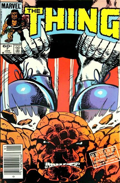 The Thing, Vol. 1 Assistant Editors' Month, Two-fisted feet! |  Issue#7B | Year:1984 | Series: Fantastic Four |