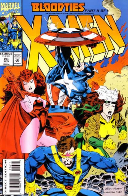 X-Men, Vol. 1 Bloodties - Part 2: Civil Disobedience! |  Issue#26A | Year:1993 | Series: X-Men |