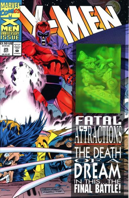 X-Men, Vol. 1 Fatal Attractions - Part 4: Dreams Fade |  Issue#25A | Year:1993 | Series: X-Men | Pub: Marvel Comics | Direct Edition