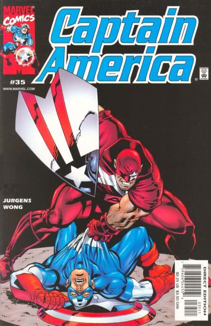 (Damaged Comic Readable/Acceptable Condtion)  Captain America, Vol. 3 When Strikes Protocide |  Issue#35A | Year:2000 | Series: Captain America | Pub: Marvel Comics