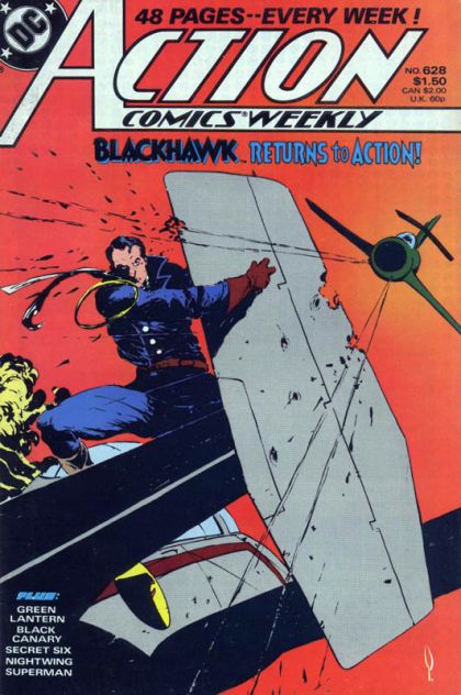 Action Comics, Vol. 1 Heroes / Knock 'em Dead, Part 5 / Rocks and Hard Places, Part 3: Arrival / Wipeout! / Remains to Be Seen / ...And a Time to Gather Stones Together |  Issue#628 | Year:1988 | Series:  | Pub: DC Comics |