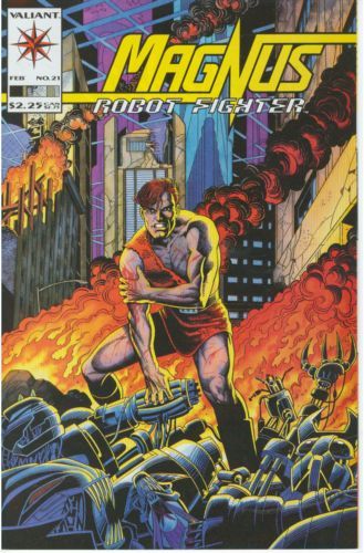 Magnus Robot Fighter, Vol. 1 Armageddon 4002, Part 1: Slaughter On Phobos |  Issue#21A | Year:1993 | Series: Magnus Robot Fighter | Pub: Valiant Entertainment