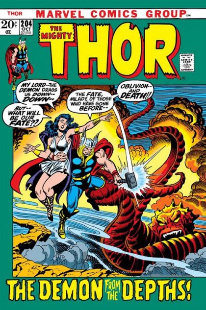 Thor, Vol. 1 Exiled on Earth! |  Issue#204A | Year:1972 | Series: Thor | Pub: Marvel Comics
