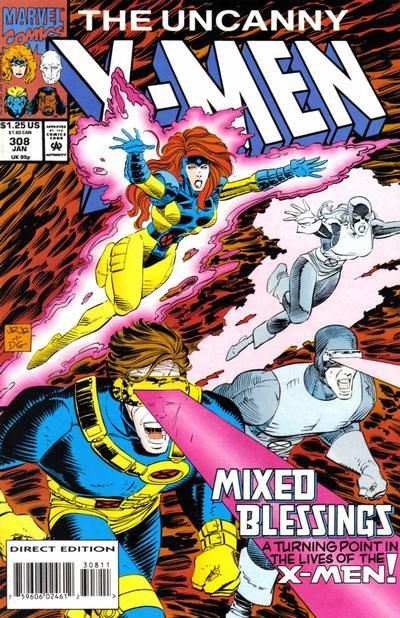 Uncanny X-Men Mixed Blessings |  Issue#308A | Year:1993 | Series: X-Men | Pub: Marvel Comics