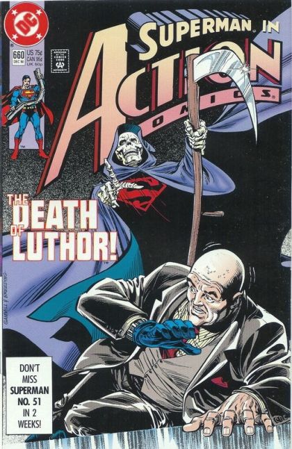 Action Comics, Vol. 1 Certain Death |  Issue#660A | Year:1990 | Series:  | Direct Edition