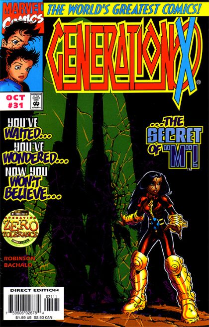 Generation X, Vol. 1 Operation: Zero Tolerance - Rites Of Passage |  Issue#31A | Year:1997 | Series: Generation X | Pub: Marvel Comics |