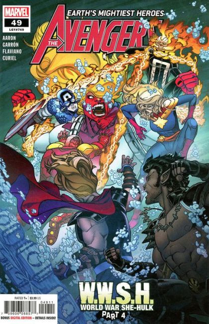 Avengers, Vol. 8 World War She-Hulk, Part 4 |  Issue#49A | Year:2021 | Series: Avengers | Pub: Marvel Comics | Javier Garrón Regular Cover
