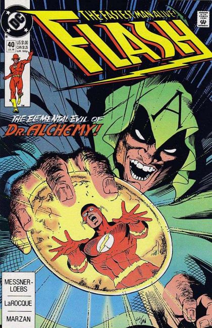 Flash, Vol. 2 Philosopher's Stone |  Issue#40A | Year:1990 | Series: Flash | Pub: DC Comics