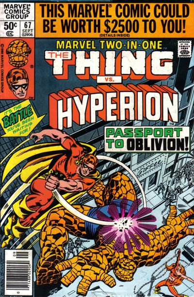 Marvel Two-In-One, Vol. 1 Passport To Oblivion! |  Issue#67B | Year:1980 | Series: Marvel Two-In-One |