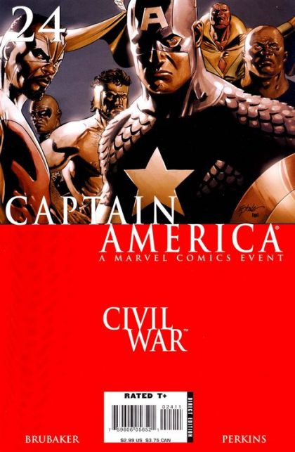 Captain America, Vol. 5 Civil War - The Drums of War, Part Three |  Issue#24A | Year:2006 | Series: Captain America | Pub: Marvel Comics | Steve Epting Regular