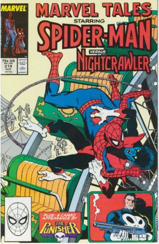 Marvel Tales And The Nightcrawler Came Prowling,Prowling |  Issue#214 | Year:1988 | Series: Spider-Man | Pub: Marvel Comics