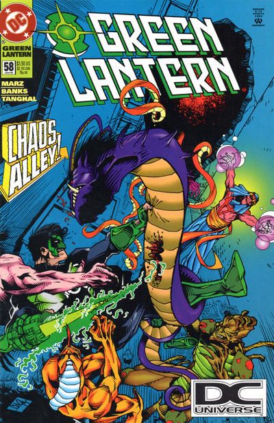 Green Lantern, Vol. 3 Conjuring |  Issue#58C | Year:1995 | Series: Green Lantern | Pub: DC Comics | DC Universe Logo Variant