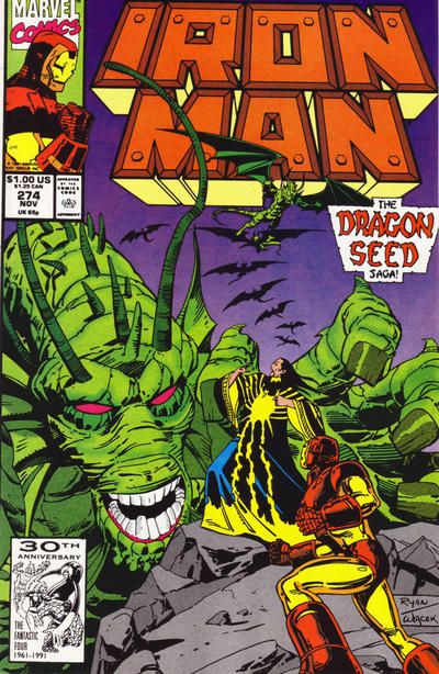 Iron Man, Vol. 1 The Dragon Seed, Part 3: Dragon Lord |  Issue#274A | Year:1991 | Series: Iron Man |