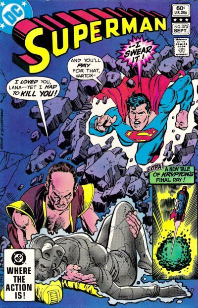 Superman, Vol. 1 The Stoning of Lana Lang; Last 'Scoop' on Krypton |  Issue#375A | Year:1982 | Series: Superman | Pub: DC Comics