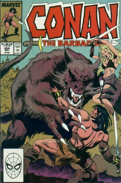 Conan the Barbarian, Vol. 1 He Who Hungers! |  Issue#224A | Year:1989 | Series: Conan | Pub: Marvel Comics |