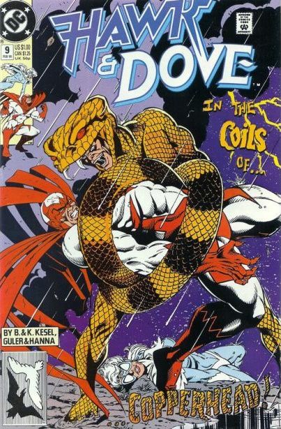 Hawk & Dove Sharper Than A Serpent's Tooth |  Issue#9 | Year:1990 | Series: Teen Titans | Pub: DC Comics