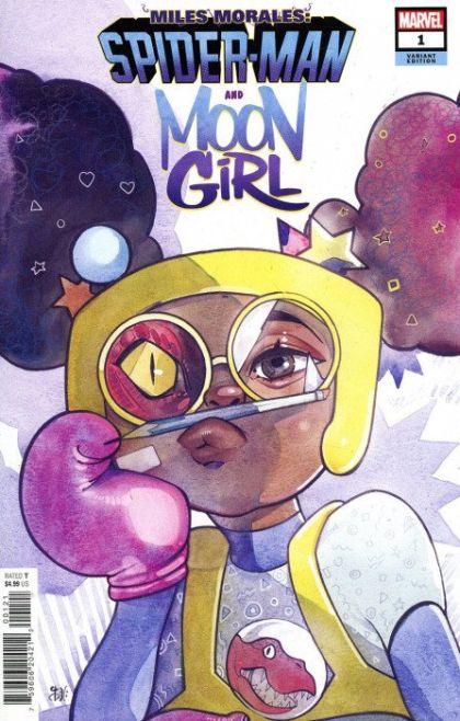 Miles Morales and Moon Girl  |  Issue#1B | Year:2022 | Series:  |  Peach Momoko Variant