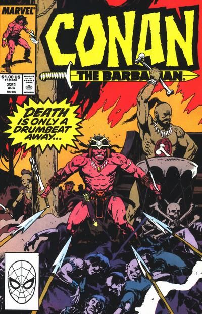 Conan the Barbarian, Vol. 1 Drumsong |  Issue#221A | Year:1989 | Series: Conan | Pub: Marvel Comics |