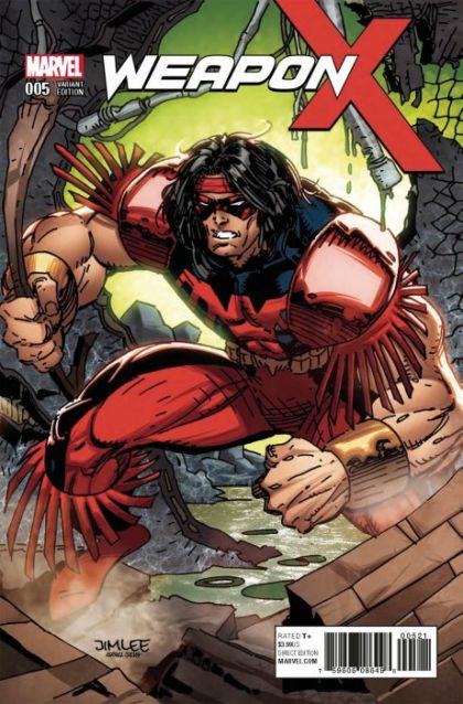 Weapon X, Vol. 3  |  Issue#5B | Year:2017 | Series:  | Pub: Marvel Comics | Variant Jim Lee X-Men Trading Card Cover