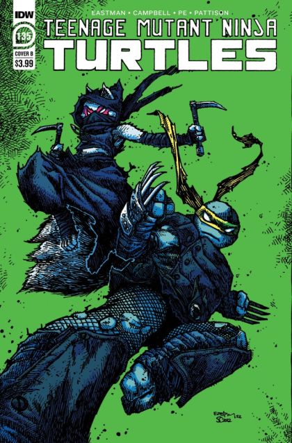 Teenage Mutant Ninja Turtles, Vol. 5 The Armageddon Game  |  Issue#135B | Year:2022 | Series: Teenage Mutant Ninja Turtles | Pub: IDW Publishing | Kevin Eastman Variant