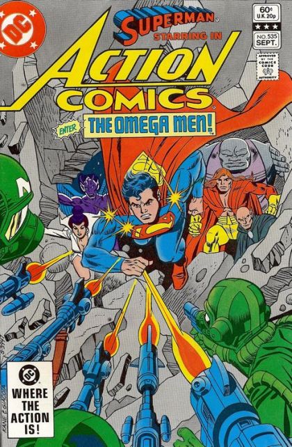 Action Comics, Vol. 1 Enter-The Omega Men! / The Saucerer's Apprentice! |  Issue#535A | Year:1982 | Series:  |