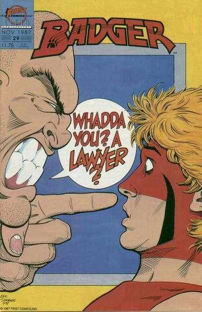 Badger, Vol. 1 The Magic Word |  Issue#29 | Year:1987 | Series:  | Pub: First Comics