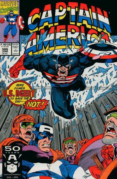 Captain America, Vol. 1 For Righteousness's Sake; Snake Heist |  Issue#386A | Year:1991 | Series: Captain America | Pub: Marvel Comics |