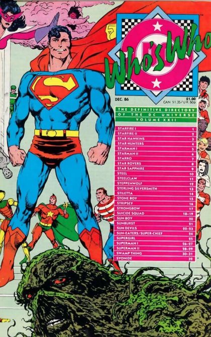 Who's Who: The Definitive Directory of the DC Universe Starfire I to Syonide |  Issue#22A | Year:1986 | Series: Who's Who? | Pub: DC Comics