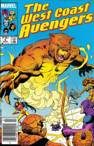 The West Coast Avengers, Vol. 2 Quest For Cats! |  Issue#6B | Year:1986 | Series:  | Pub: Marvel Comics |